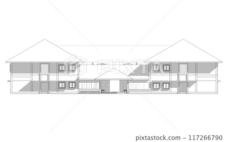 3D illustration of building project 117266790