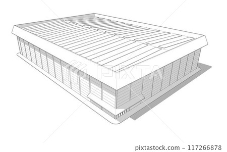 3D illustration of building project 3D illustration of building project 117266878