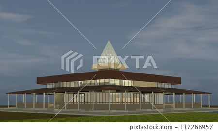 3D illustration of building project 3D illustration of building project 117266957