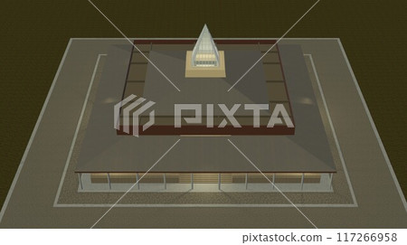 3D illustration of building project 3D illustration of building project 117266958
