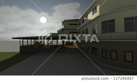 3D illustration of building project 3D illustration of building project 117266987