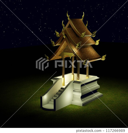 3D illustration of building project 3D illustration of building project 117266989