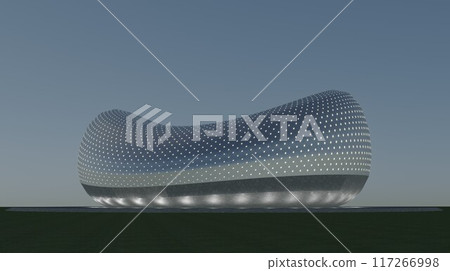 3D illustration of building project 3D illustration of building project 117266998