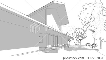 3D illustration of building project 117267031