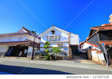 [Hiroshima Prefecture] A sunny day on Saijo Sake Brewery Street 117267226