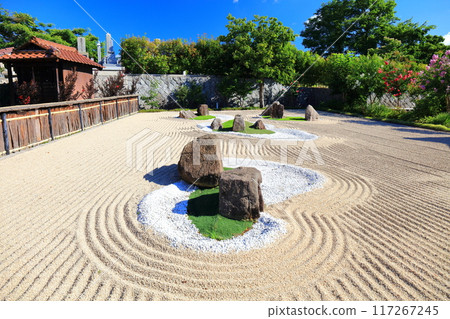 [廣島縣] 福壽院圓通寺岩石庭園的晴空 117267245