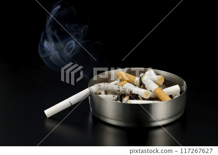 Image of misfire (fire) and smoking 117267627
