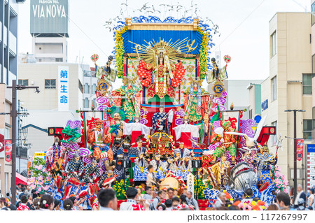 "Aomori Prefecture" Gorgeous float competition Hachinohe Sansha Taisai Summer 117267997