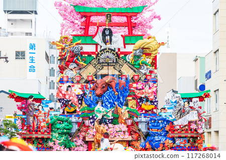 "Aomori Prefecture" Gorgeous float competition Hachinohe Sansha Taisai Summer "Aomori Prefecture" Gorgeous float competition Hachinohe Sansha Taisai Summer 117268014