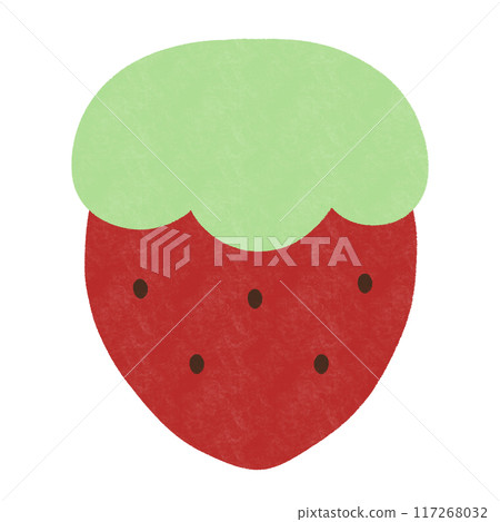 Strawberry Fruit Watercolor Style Cartoon illustration Strawberry Isolated Cartoon 117268032
