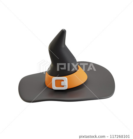 Witch Hat 3D Illustrations, 3D rendering 117268101