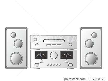 Illustration of a CD player 117268120