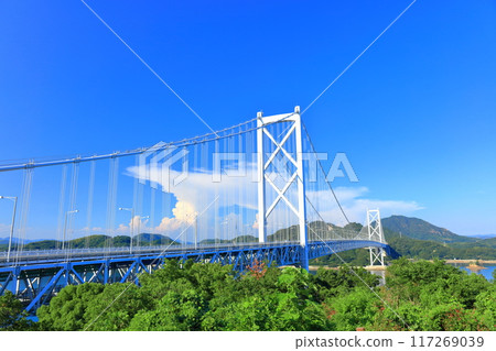 [Hiroshima Prefecture] Innoshima Bridge on a clear day (Shimanami Kaido) 117269039