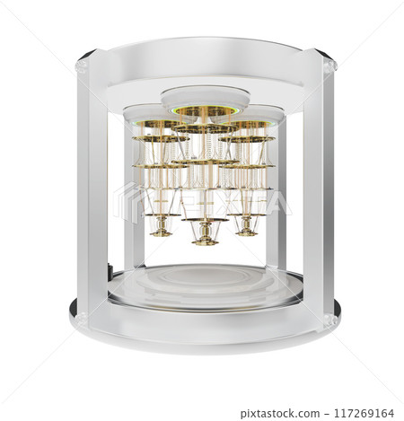Quantum computer machine in shield capsule 117269164
