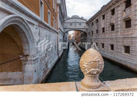 Beaufitul canal streets in Venice, Italy 117269372