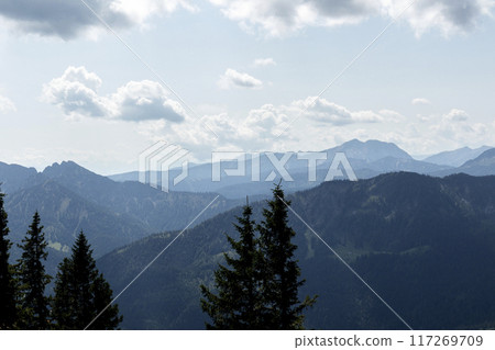 Bodenschneid mountain tour in springtime, Bavaria, Germany 117269709
