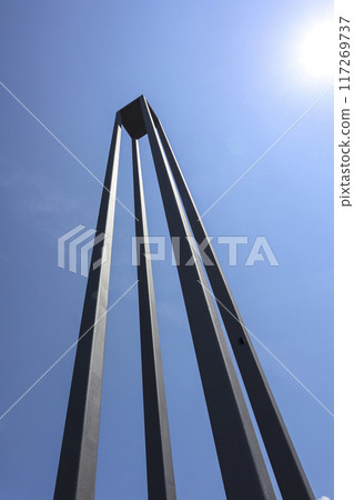 Bregenz harbor entrance, Austria on Lake Constance 117269737