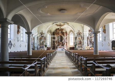 Parish church of Bregenz-St. Gallus in Bregenz, Austria on Lake Constance 117269746