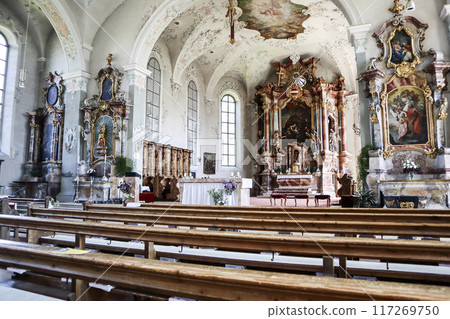 Parish church of Bregenz-St. Gallus in Bregenz, Austria on Lake Constance 117269750