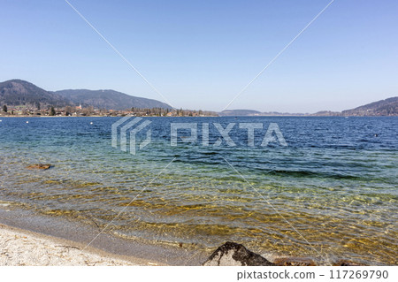 Panorama of lake Tegernsee, Bavaria, Germany Panorama of lake Tegernsee, Bavaria, Germany 117269790