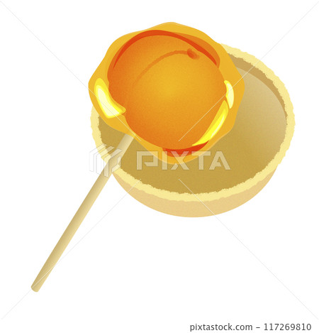 With apricot candy monaka With apricot candy monaka 117269810