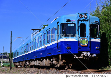 晴天，銫子電鐵線行駛的3000系列車 117270072