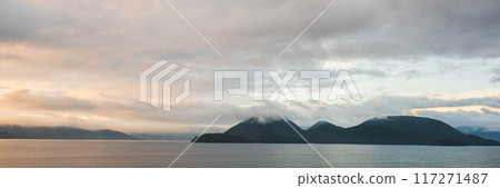 Evening landscape of Lake Toya 117271487