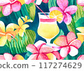 Tropical fruit juice background material 117274629