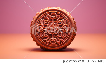 美味的月饼3D插画素材 117276603