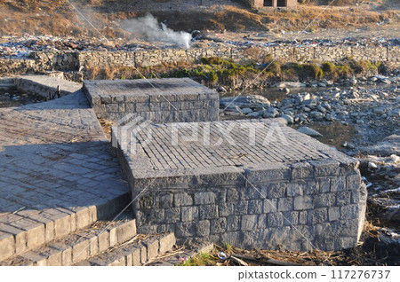 尼泊爾，帕瑙蒂，克里希納神廟，加特（火葬場），蓬加馬蒂河 117276737