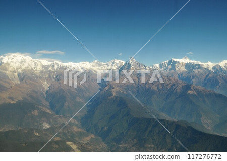 Nepal, Himalayas, Himalayan scenic flight, Pokhara, Annapurna range, Machhapuchhre Nepal, Himalayas, Himalayan scenic flight, Pokhara, Annapurna range, Machhapuchhre 117276772