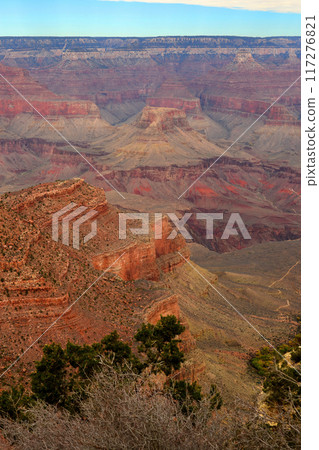 Hazy Sky Day At The Grand Canyon Arizona Hazy Sky Day At The Grand Canyon Arizona 117276821
