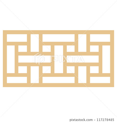 Illustration vector of patterns and decorations used in Asian-style window frames and furniture Illustration vector of patterns and decorations used in Asian-style window frames and furniture 117278485