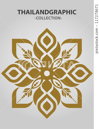 Vector element ethnic decorative ornament ethnic thai illustration Vector element ethnic decorative ornament ethnic thai illustration 117278671