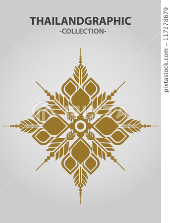 Vector element ethnic decorative ornament ethnic thai illustration Vector element ethnic decorative ornament ethnic thai illustration 117278679