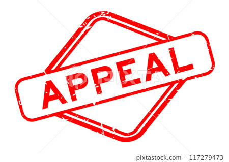 Grunge red appeal word rubber seal stamp on white background Grunge red appeal word rubber seal stamp on white background 117279473