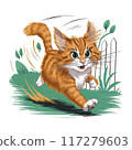 a running cat 117279603