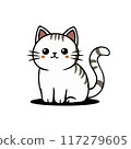a standing cat 117279605