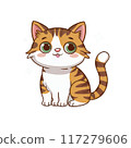a standing cat 117279606