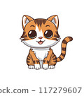 a standing cat 117279607