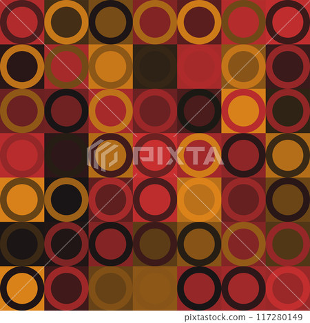 Circles and squares background. Abstract pattern design. Vector illustration. Circles and squares background. Abstract pattern design. Vector illustration. 117280149