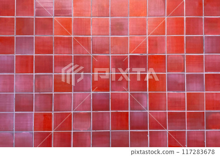 Colorful mosaic tiles on the wall. Abstract background and texture for design. Colorful tile bathroom wall texture, old vintage kitchen floor background Colorful mosaic tiles on the wall. Abstract background and texture for design. Colorful tile bathroom wall texture, old vintage kitchen floor background 117283678