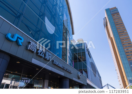 Japanese Station Building: JR Yosan Line Takamatsu Station 117283951