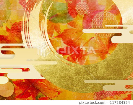 Autumnal maple leaves 117284534