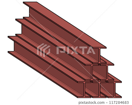 Steel frame illustration material Steel frame illustration material 117284683