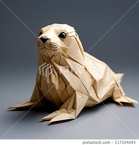 Cute seal 117284893