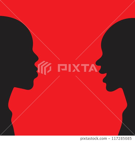 complicated conversation between two people complicated conversation between two people 117285085