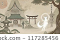 Fox and Torii 117285456