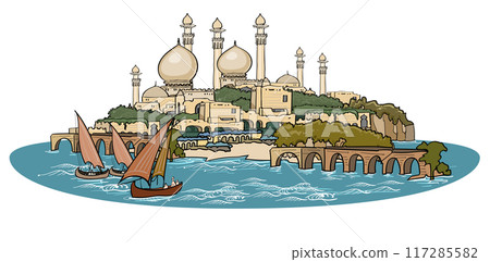 Arabian Nights Background Arabian Nights Background 117285582