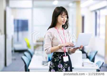 Young designer woman 117285646